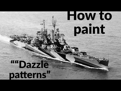 How to paint “dazzle patterns” Measure 31/32/33