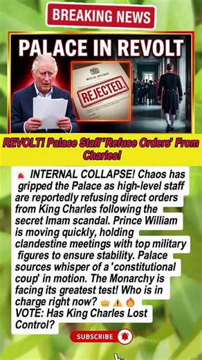"NOT MY KING!" 😱 Palace Staff REVOLT Against Charles! #RoyalFamily #MonarchyCrisis #PalaceRebellion