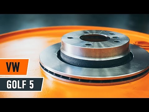 Kuinka vaihtaa taka jarrulevyt ja taka jarrupalat VW GOLF 5 -merkkiseen autoon OHJEVIDEO | AUTODOC