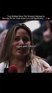 Tony Robbins Saves This Woman's Marriage by Showing Her the Truth About Love and Significance.…❤️👏