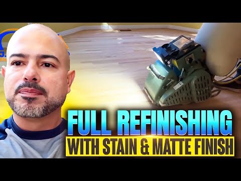 Full Refinishing with Stain & Matte Finish