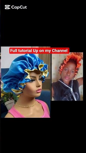 2 in 1 hair bonnet.Easy and Simple method to make a REVERSIBLE HAIR BONNET