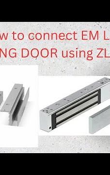 HOW TO CONNECT E M LOCK ON SLIDING DOOR IN ESSL BIOMETRIC ACCESS CONTROL K90 PRO Using ZL BRACKET