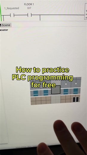 Easy PLC program in four steps Step 1 go to PLC io sim you can even do this from your phone. Step 2 under scenes click on elevator. Step 3 write your program I used ladder logic but you can also do this in structured text. Step 4 switch to run test each floor and congratulations you just programmed an elevator. Great time for maintenance technicians electricians and students especially with the rise of manufacturing robotics automation data centers and factories.