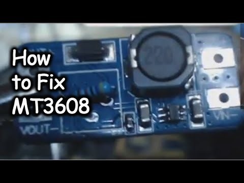 MT3608 Boost Converter Voltage Is Less Than Input Always - Doesn't Work - DIY Fix