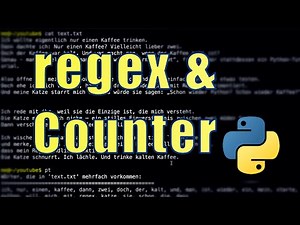 Learn Python – Count words with regular expressions and counters