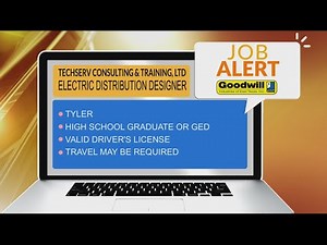 JOB ALERT: TechServ Consulting & Training, LTD in Tyler needs an Electric Distribution Designer