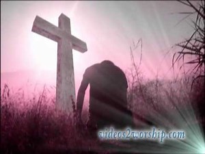 Worship Loop Man Praying At The Cross