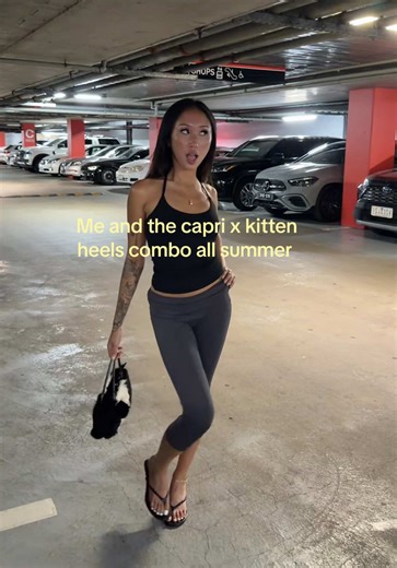 Stunning Summer Combo with Capri Pants and Kitten Heels