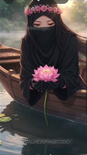 Returning Home with Lotus Flowers 🌸 | Peaceful Ghibli Anime Scene #shortsviral #ghibli
