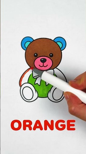 Poor Teddy Bear Lost Its Colors! 🧸 Color the Drawing to Bring Colors Back 🌈 Kids Art