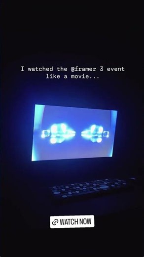Watching Framer 3.0 event #framer #websitedesign #websitedevelopment