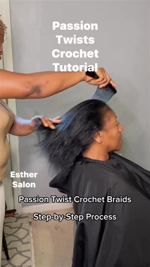 13 reactions | Passion Twist Crochet Braids Step-by-Step Process 1....