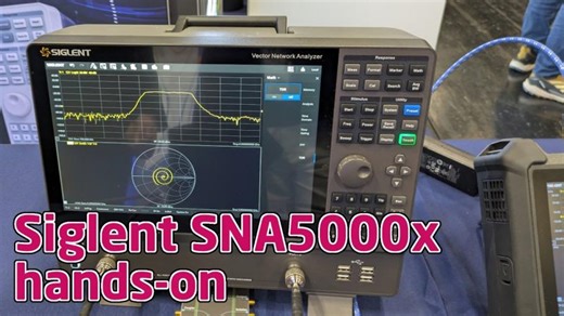 Siglent SNA5000X-E hands-on - combining vector network analyzer and spectrum analyzer | Ing. Tam Hanna