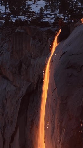 Yosemite Firefall: Nature's Fiery Spectacle