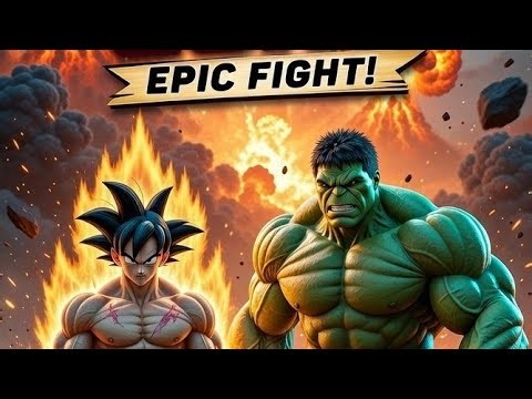 Hulk and Goku in danger | Hulk vs Goku | #cartoon #live #viral #trending #shorts