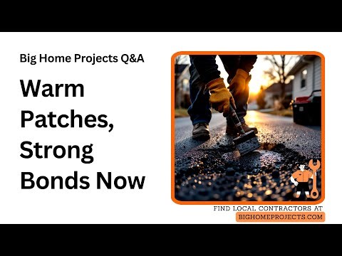 Cold Tar Patch: Temperature Bonding, Prewarming, Compaction