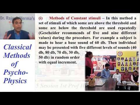 Classical Methods of Psychophysics