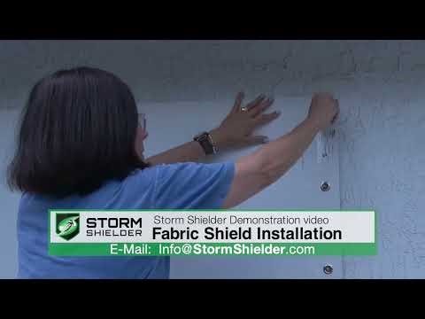 Storm Shielder Fabric Shield Install
