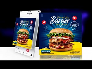 PixelLab Tutorial - How to Create Flyer in PixelLab as a Beginner (Food & Restaurant Flyer Design)