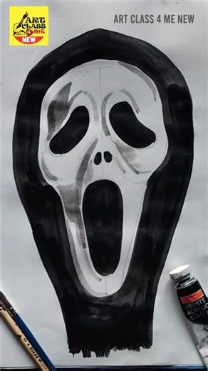 Draw Epic Screaming Face Drawing 😱🎨 | Scary Art Shorts #shortsvideo #screaming