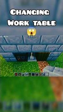 Automatic Changing work table 😱 #shorts #minecraft #chotaalivlogs