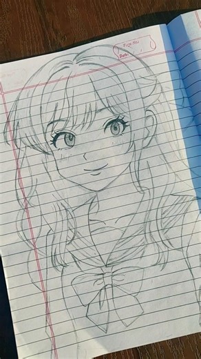 anime drawing ♥️ #anime #animedrawing #shorts