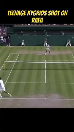 KYGRIOS SHOT OF THE YEAR ON NADAL #tennis #tennisplayer #kyrgios #viral #celebration #atp #wimbledon