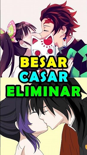 Con quién te CASAS en Demon Slayer? #kimetsunoyaiba #tanjiro #zenitsu #inosuke