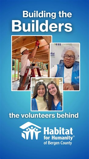 🔨💙 Building the Builders — Our Annual Appeal Every Habitat home begins with a volunteer. The people who show up on build sites, welcome shoppers at the ReStore, help plan fundraisers, and give their time and talents to move our mission forward. This year’s Annual Appeal, Building the Builders, is about supporting the volunteers who make everything we do possible. 🎥 Watch the video to see the heart behind the work—and the people who power Habitat for Humanity of Bergen County every day. When y