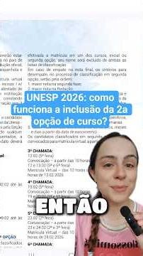 UNESP 2026: How does adding a second course option work? #vestibular #unesp #vunesp