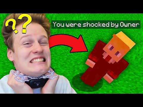 Fooling my Friend using a Shock Collar on Minecraft...