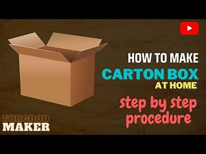How to make Carton box for packaging | Corrugated box | Making Cardboard box at Home | DIY Card box