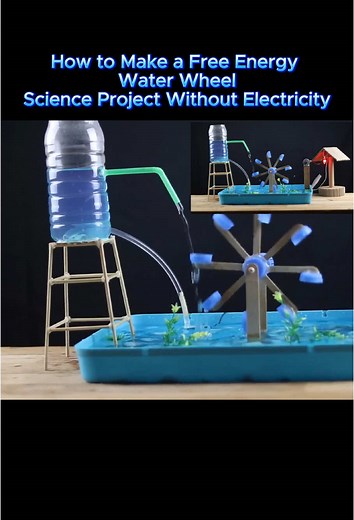 How to Create a Free Energy Water Wheel Project