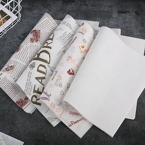 [Hot Item] Custom Printed Fast Food Packaging Deli Hamburger Wrapper Burger Greaseproof Sandwich Paper