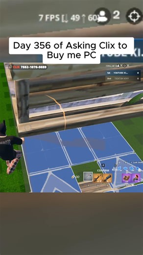 6 TO 7 FPS #clix #fortnite #kidusfn #60fps