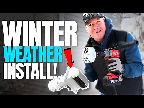 How to Install a Basement Bathroom Exhaust Vent--Even in the WINTER!