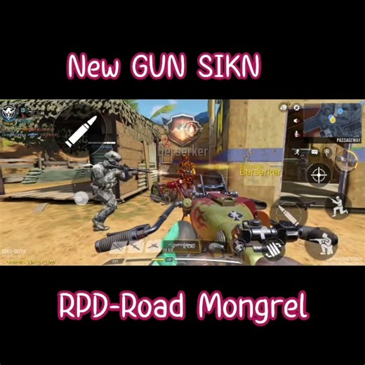 New GUN SIKN RPD-Road Mongrel effects💪🎯🎮 #codm #codmobile #callofdutymobile #actingchallenge #shorts