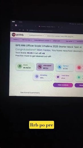 Rrb po pre mock guidely #rrbpo #rrb #po #bank #bankingaspirants #rrbexam2025 #mocktest #guidely