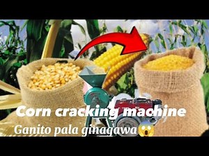 How to make cracked corn feeds | farming | satisfying video | easy way