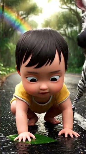 Baby Helps Crying Baby Zebra on Highway | Emotional Animal Rescue You Won’t Forget