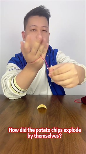How did the potato chips explode by themselves?#magic #magical #funny