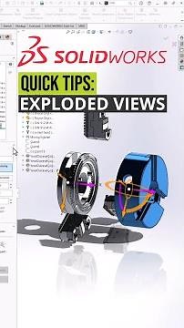 SOLIDWORKS Exploded View Tip #shorts