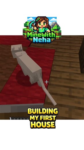 Making a Home for My Cats in Minecraft! 🐾 | MineWithNeha #minecraftsurvival #minecraft #minecrafts