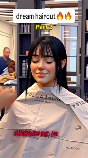 Dream hair cut (Part 2) || cartoon ai videos 📸 || viral shorts #cartoon #ai #hairstyle #klingai #ai