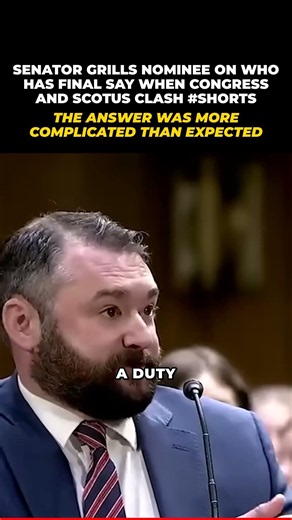 Senator Grills Nominee on Who Has Final Say When Congress and SCOTUS #Shorts