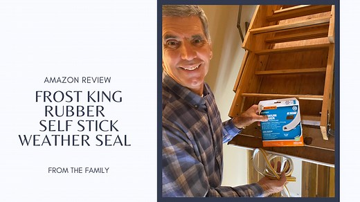 Watch Frost King Rubber Self Stick Weatherseal Tape Review  on Amazon Live