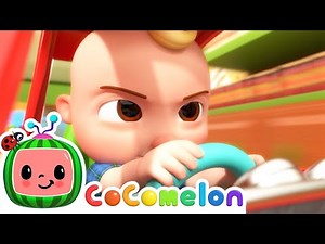 JJ's EPIC Shopping Cart Race! | CoComelon Nursery Rhymes