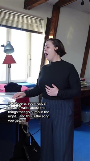 Singing a song that has opera technique but musical theatre drama #musicaltheatre #opera #classical