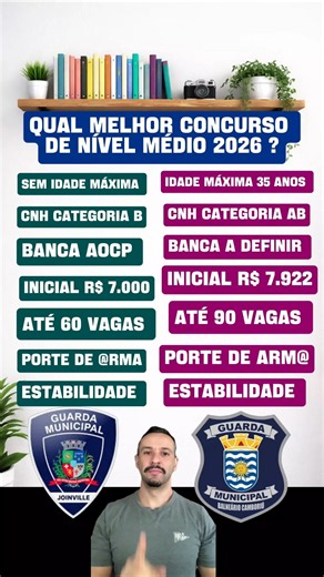 Qual melhor concurso público?